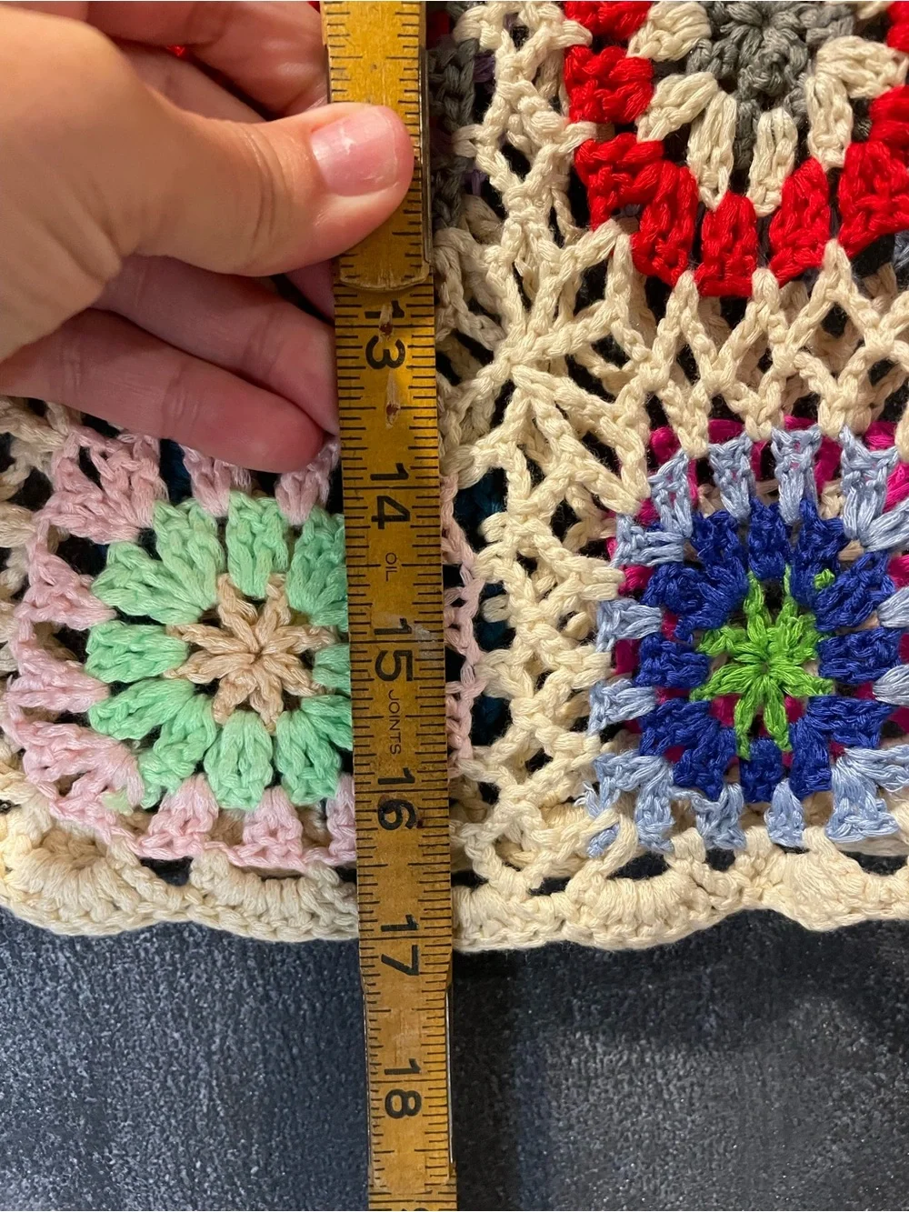Cupshe Crochet Granny Square Cover Up Set Boho Beach Skirt Top Large - Picture 3 of 9